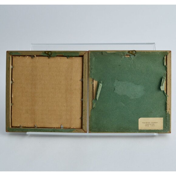 Buzza Company Craftacres Minneapolis MN Reverse Silhouette Prints Framed Lot 2 - Picture 4 of 5